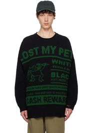 MM6 Maison Margiela Black 'Lost My Pet' Sweater