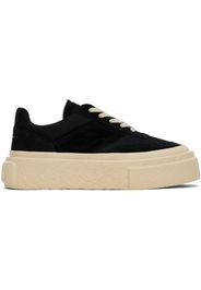 MM6 Maison Margiela Black Gambetta Lace-Up Platform Sneakers