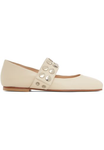 Molly Goddard SSENSE Exclusive Off-White Carla Ballerina Flats