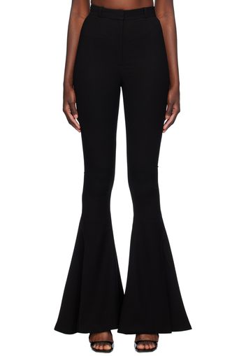 Mônot Black Ava Spiral Trousers