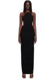 Mônot Black Triangle Top Maxi Dress