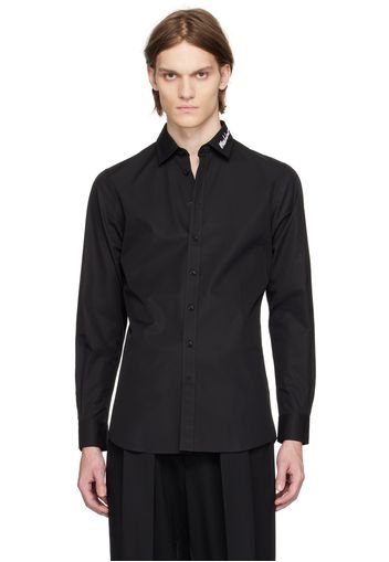 Moschino Black Embroidered Shirt