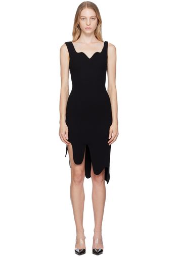 Moschino Black Morphed Midi Dresss