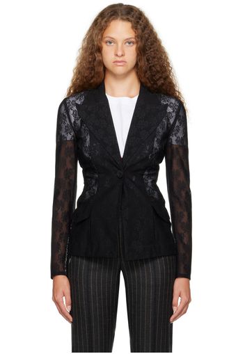 Moschino Black Sheer Blazer