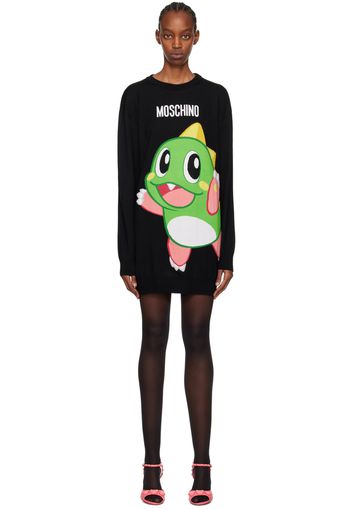 Moschino Black Puzzle Bobble Minidress