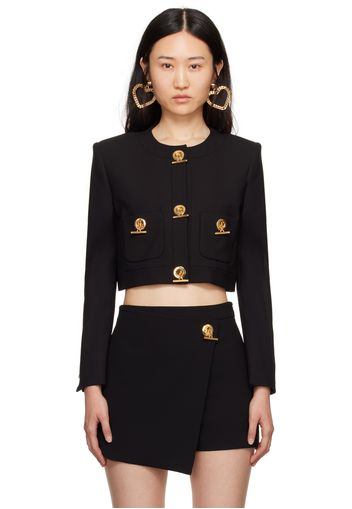 Moschino Black Chains & Hearts Jacket