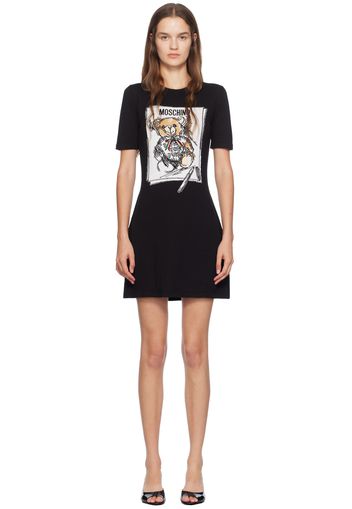 Moschino Black Teddy Bear Minidress