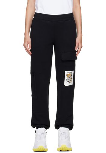 Moschino Black Teddy Bear Lounge Pants