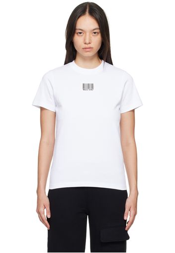 Moschino White Barcode T-Shirt