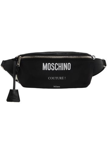 Moschino Black 'Moschino Couture' Cordura Nylon Belt Bag