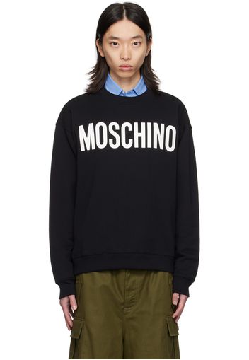 Moschino Black Printed-Logo Sweatshirt