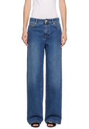 Moschino Blue Teddy Bear Button Jeans