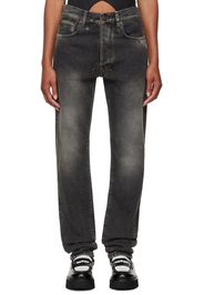 Moschino Black Faded Jeans