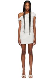 MSGM Off-White Off-The-Shoulder Minidress