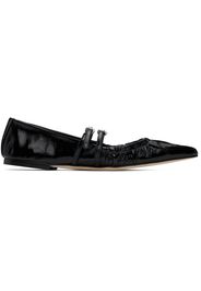 MSGM Black Naplak Ballerina Flats