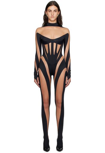 Mugler Black Iconic Jumpsuit