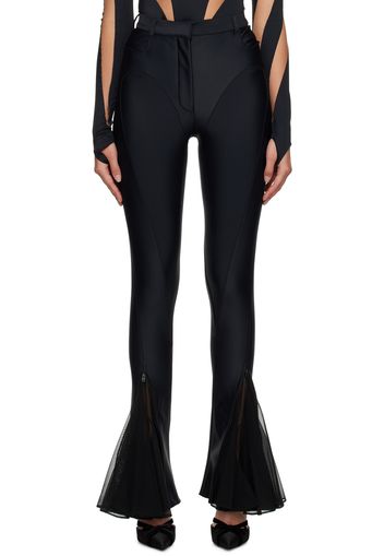 Mugler Black Flared Trousers