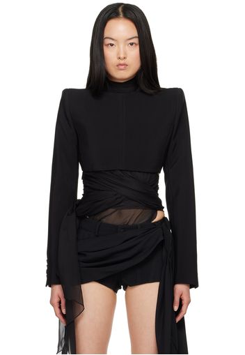 Mugler Black Backless Blazer