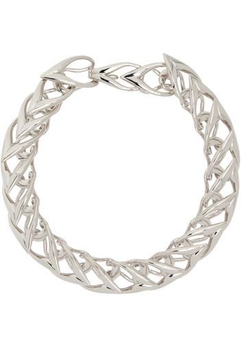 Mugler Silver Small V Choker