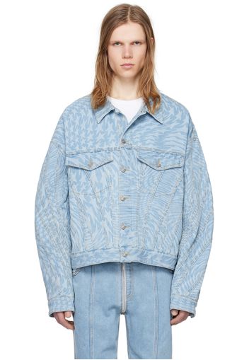 Mugler Blue Star Denim Jacket