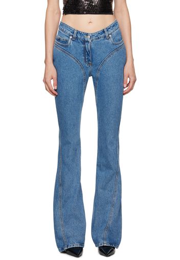 Mugler Blue Flared Jeans