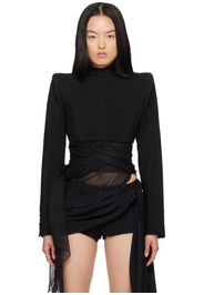 Mugler Black Backless Blazer