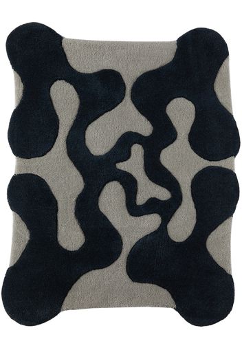 Mush Studios SSENSE Exclusive Blue & Black Large Oops Rug