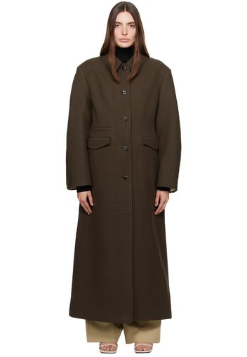 Nanushka Brown Brogan Coat