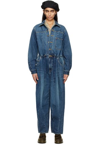 NEEDLES Blue Darts Denim Jumpsuit