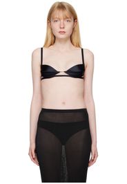 Nensi Dojaka Black Double Petal Bra