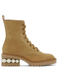 Nicholas Kirkwood Tan Casati Pearl Combat Boot