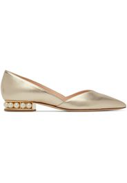 Nicholas Kirkwood Gold Casati D’Orsay Ballerina Flats