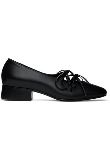 Nicole Saldaña Black Isabel Ballerina Flats