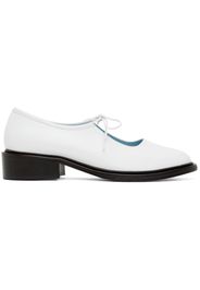 Nicole Saldaña White Fabiana Loafers