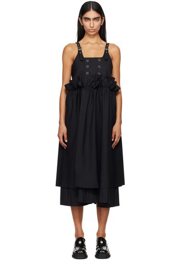 Noir Kei Ninomiya Black Layered Maxi Dress