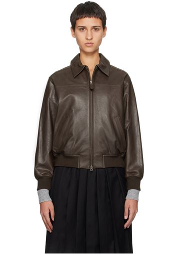 Nothing Written Brown Martino Leather Jacket