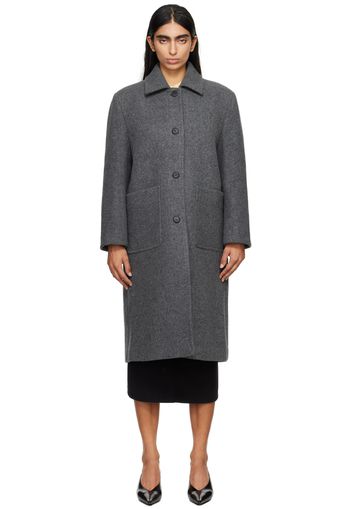 Nothing Written Gray Rohmer Long Wool Coat