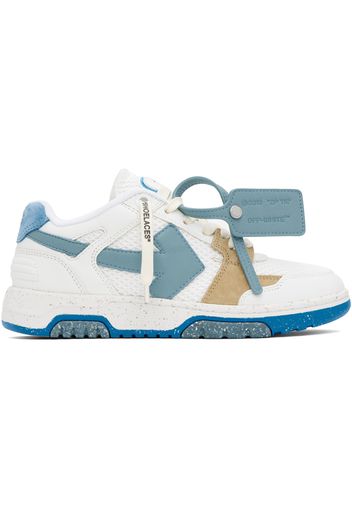 Off-White White & Blue Out Of Office Sneakers