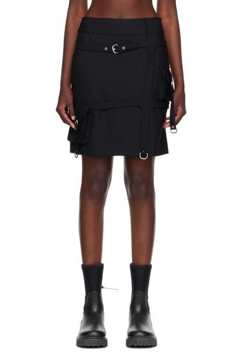 Off-White Black Harness Midi Skirt