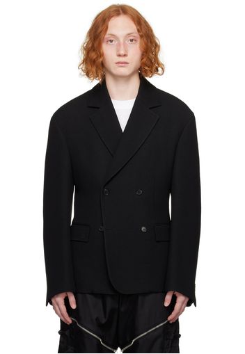 Off-White Black Double-Breasted Blazer