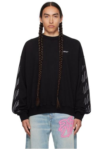 Off-White Black Stitch Diag Sweatshirt