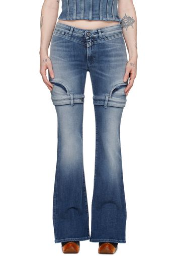 Off-White Blue Upside Down Jeans