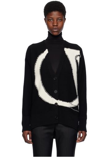 Off-White Black Ow Maxi Cardigan