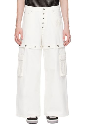 Off-White White 90's Logo Cargo Pants