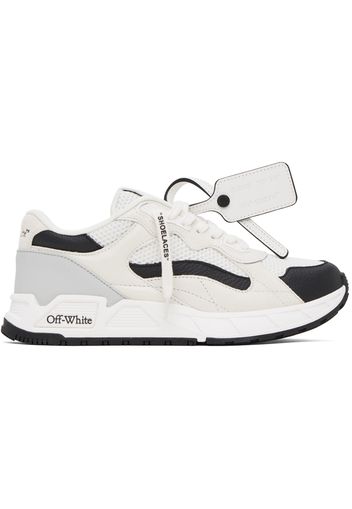 Off-White White & Black Kick Off Sneakers