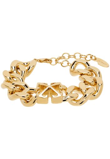 Off-White Gold Arrow Chain Bracelet