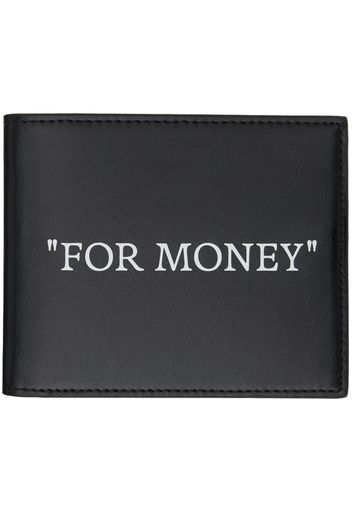 Off-White Black Quote Bifold Wallet