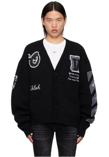 Off-White Black Varsity Cardigan