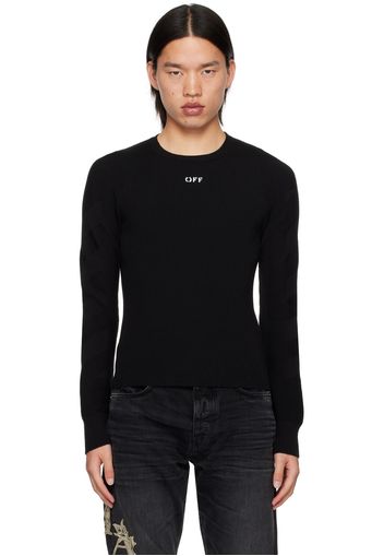 Off-White Black Diags Sweater