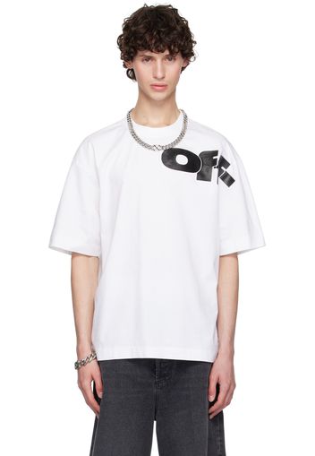 Off-White White Shared Logo Skate T-Shirt